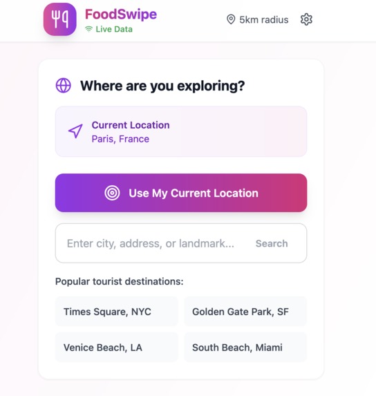 FOODSWIPE – screenshot 2