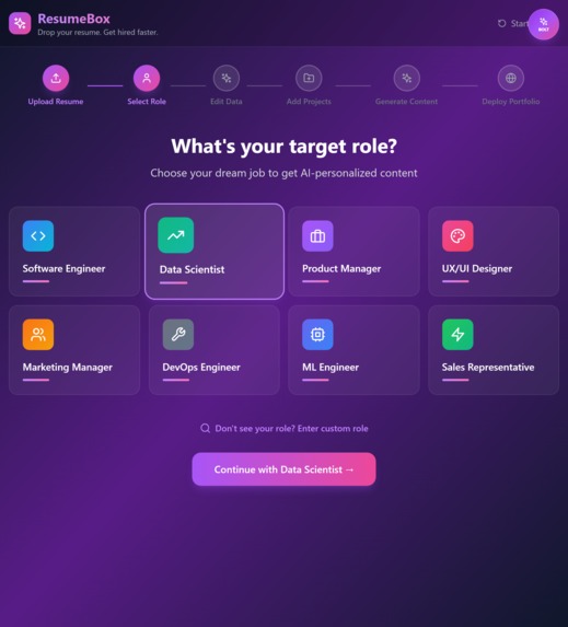 Resume Box – screenshot 2