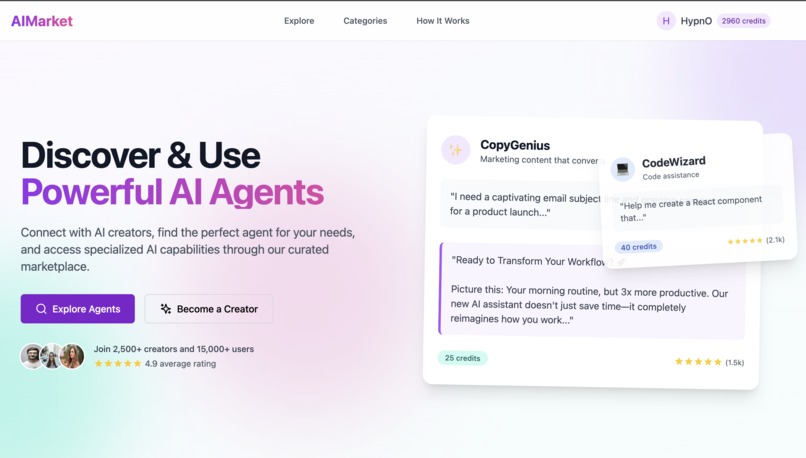 AI Agent Market – screenshot 1