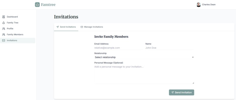 famtree – screenshot 2