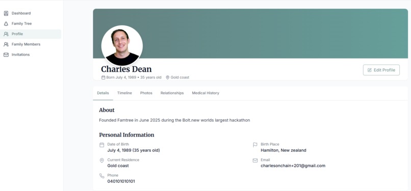 famtree – screenshot 3
