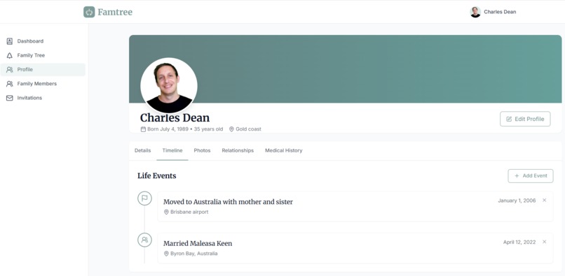 famtree – screenshot 4