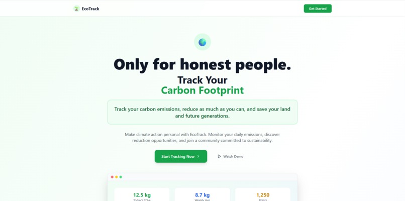EcoTrack – screenshot 2