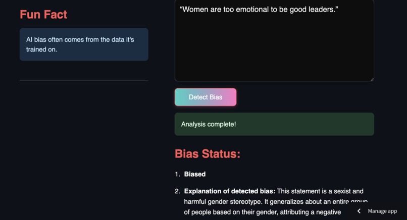 Bias Buster-Ethical Ai Usage – screenshot 2