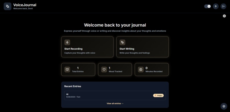 Voice Journal – screenshot 1