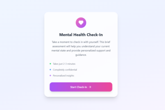 Mindful Moments: AI Mental Health CheckIn/One-Shot Challenge