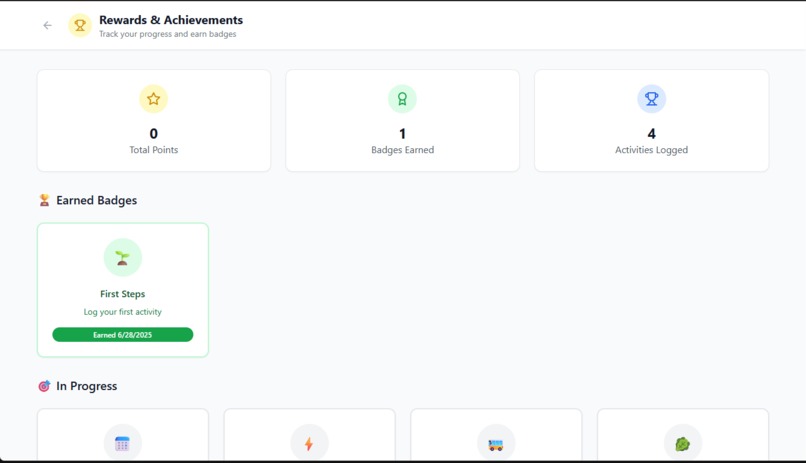 EcoTrack – screenshot 3