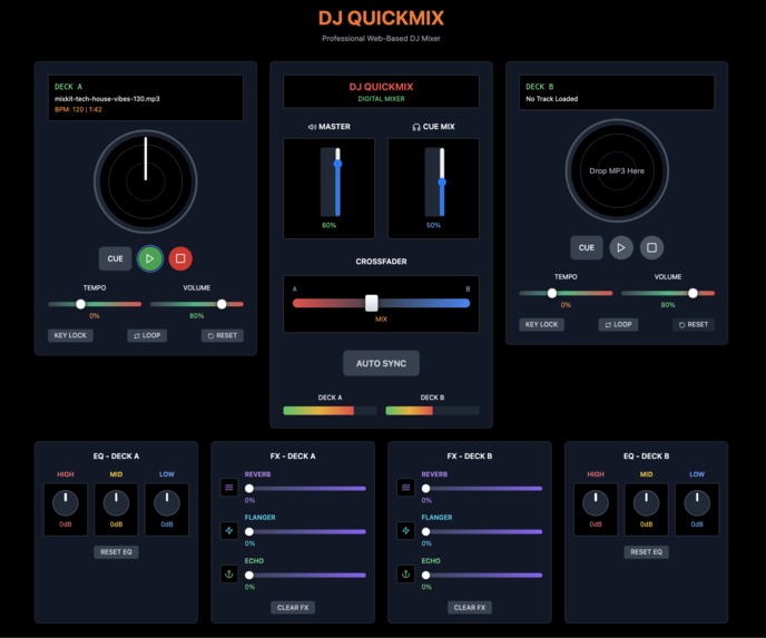 DJ QuickMix – screenshot 1