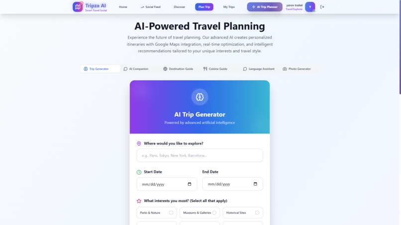 Tripza AI – screenshot 1