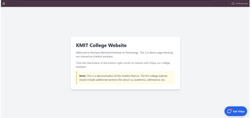 college-chatbot – screenshot 2