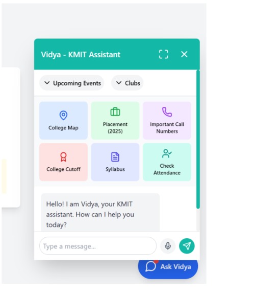 college-chatbot – screenshot 3