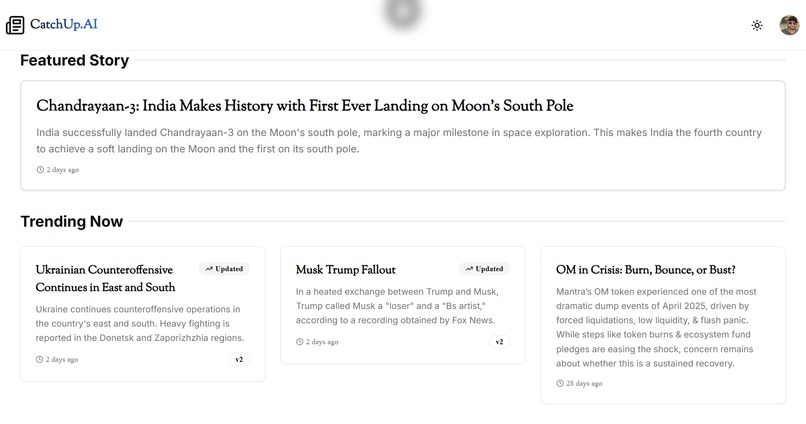 CatchUp.AI – screenshot 2