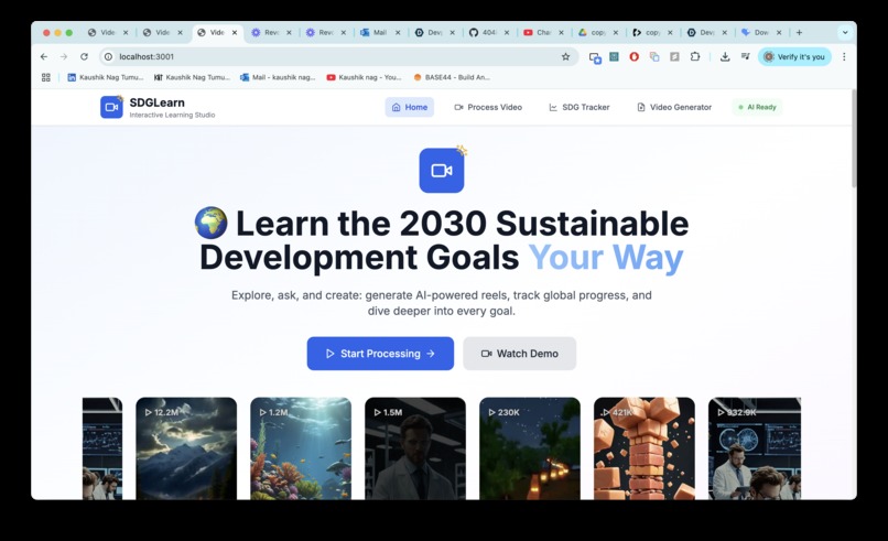 SDGLearn – screenshot 1