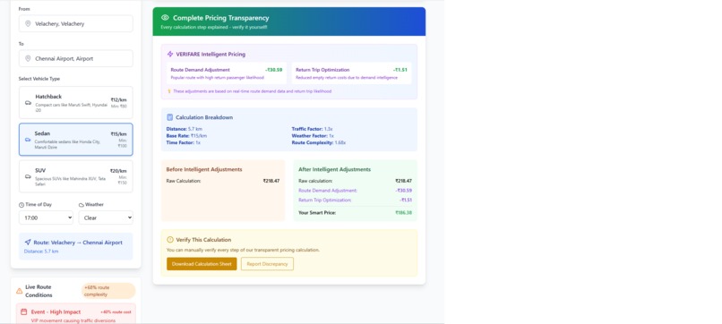 VERIFARE - Fair Ride Pricing  – screenshot 6