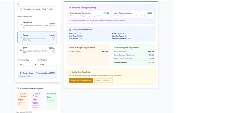 VERIFARE - Fair Ride Pricing  – screenshot 8