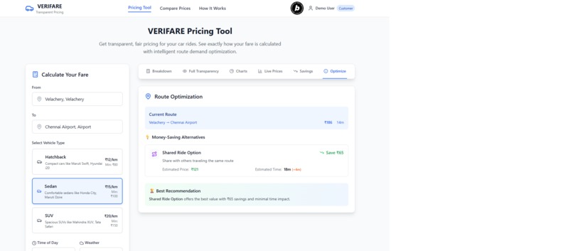 VERIFARE - Fair Ride Pricing  – screenshot 12