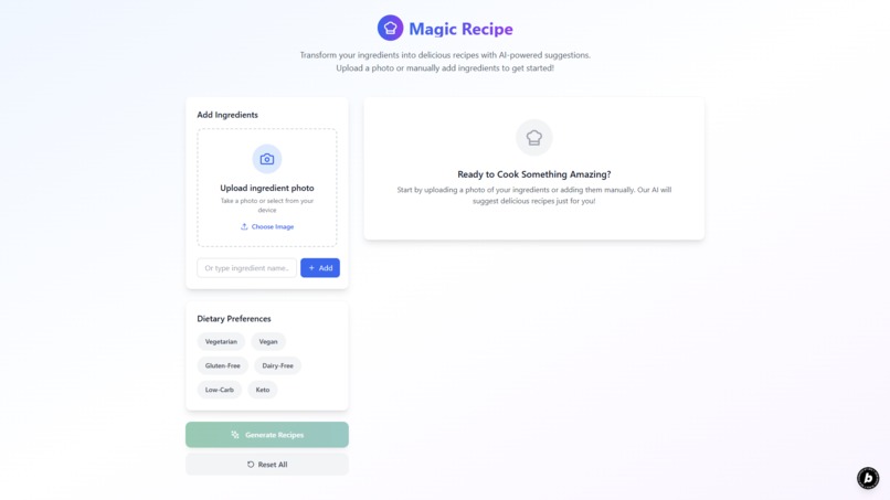 Magic Recipe AI – screenshot 1