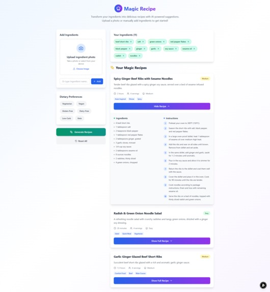 Magic Recipe AI – screenshot 3