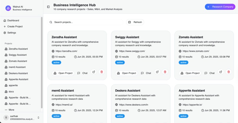 Walnut AI – screenshot 2