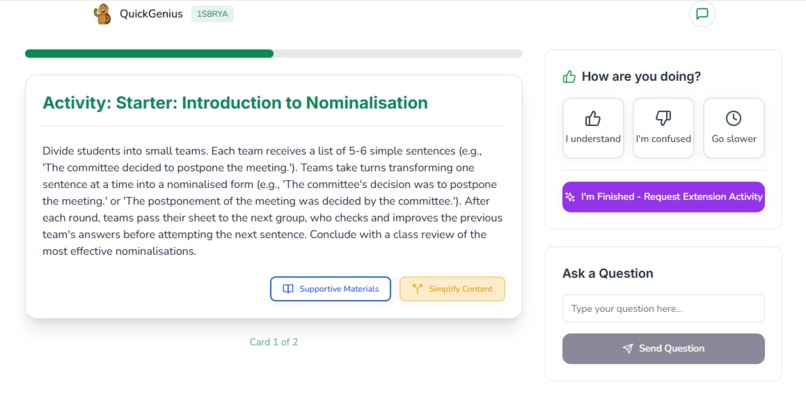 CoTeacher – screenshot 2
