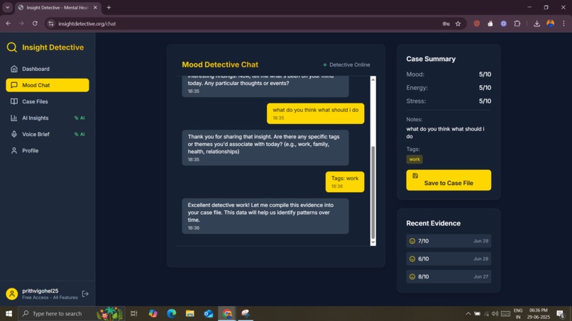 Insight detective – screenshot 2