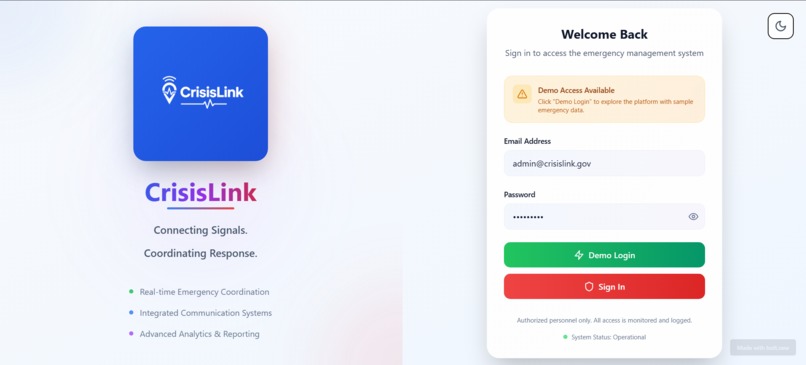 CrisisLink – screenshot 1