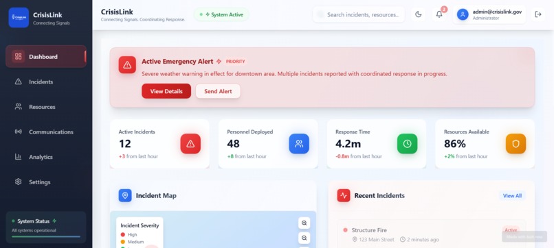 CrisisLink – screenshot 2