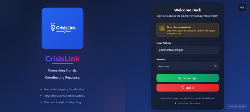 CrisisLink – screenshot 3