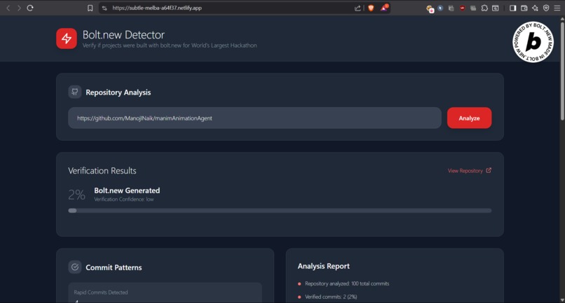 Bolt.new Detector – screenshot 3