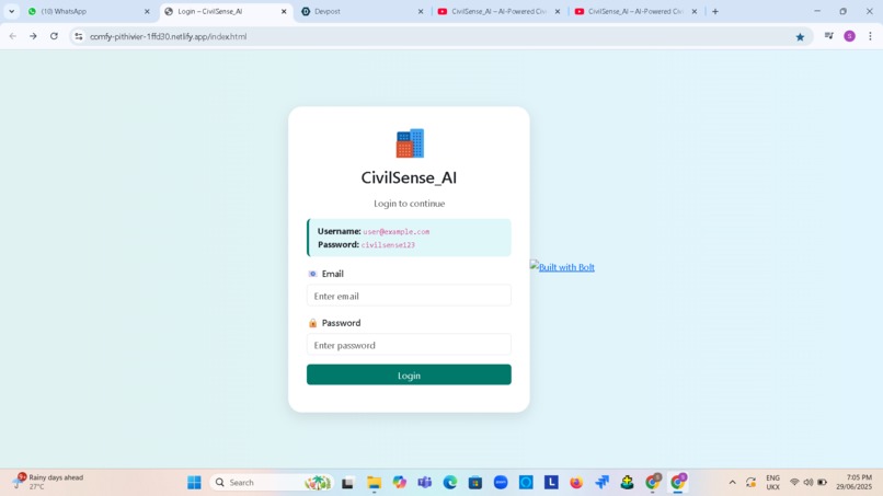 CivilSense_AI – Report. Analyze. Improve. – screenshot 2