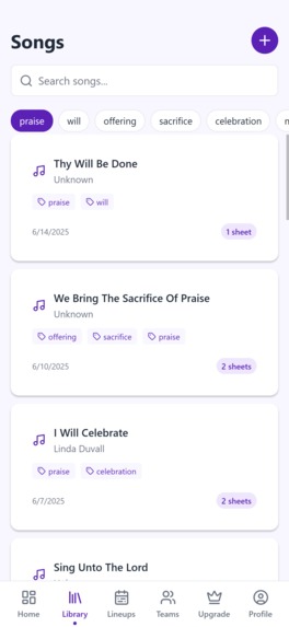 Music Sheet Lineup Manager – screenshot 3