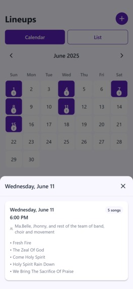 Music Sheet Lineup Manager – screenshot 4