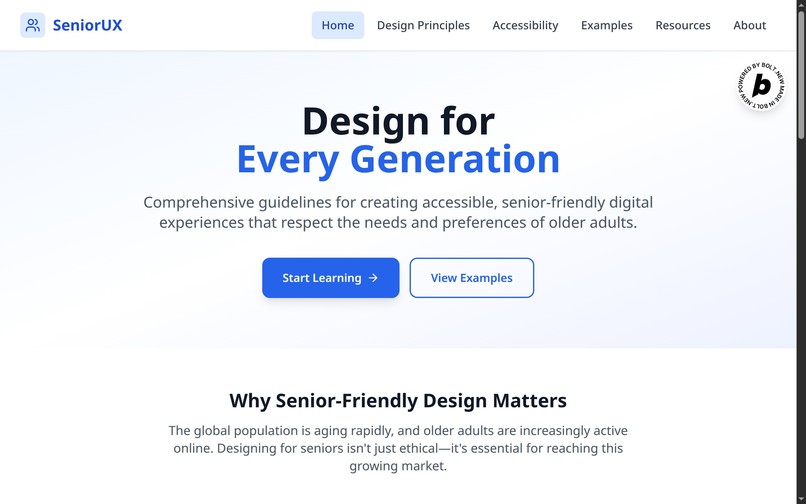 SeniorUX – screenshot 1