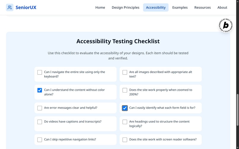 SeniorUX – screenshot 10