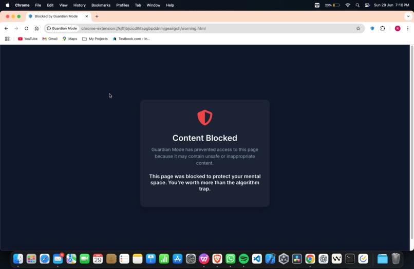 Guardian Mode – Block Adult Sites Before They Load – screenshot 1