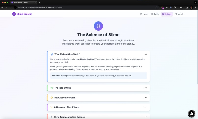 Slime Recipe Creator – screenshot 2