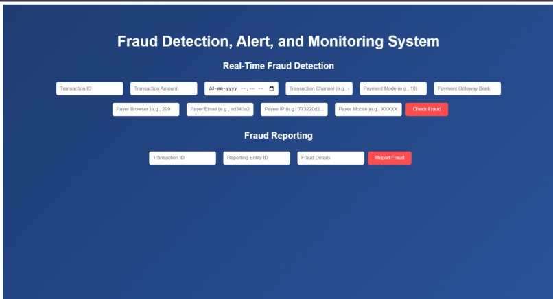 online payment fraud detection – screenshot 1