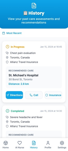 HealthAidFinder: Your smart travel AI health assistant.  – screenshot 3
