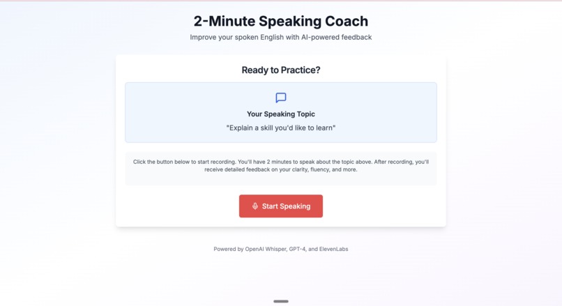 SpeakSharp – screenshot 1