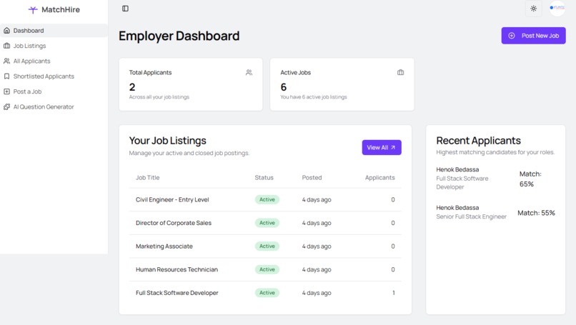 MatchHire – screenshot 5