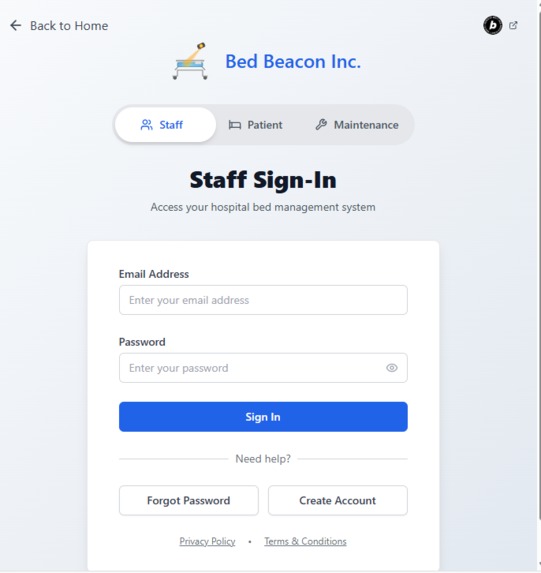 Bed Beacon Inc. – screenshot 1