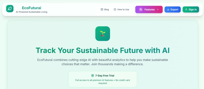 Eco Future AI – screenshot 1
