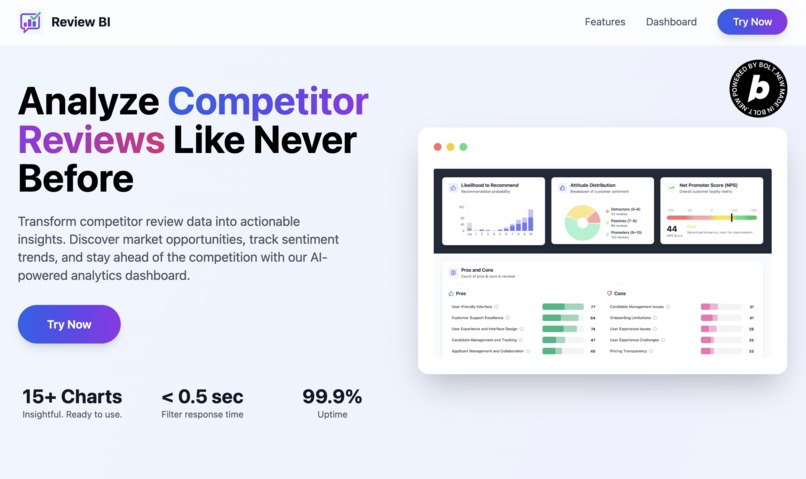 Review BI – screenshot 1