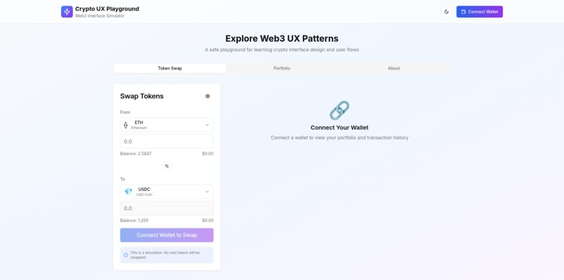 Crypto UX Playground – screenshot 2