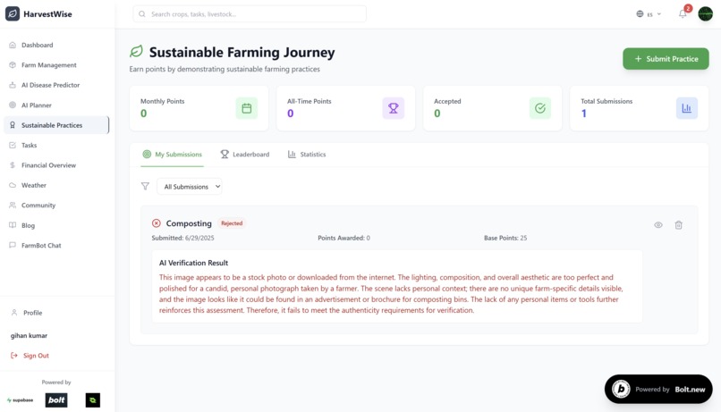 HarvestWise - Sustainable Farming Platform – screenshot 4