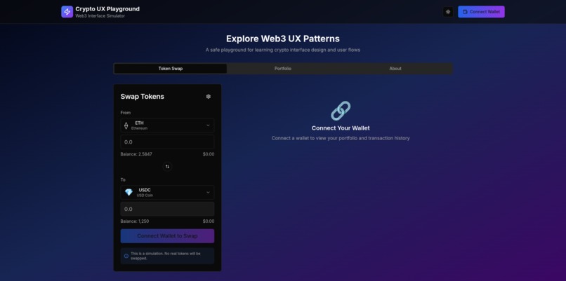 Crypto UX Playground – screenshot 1
