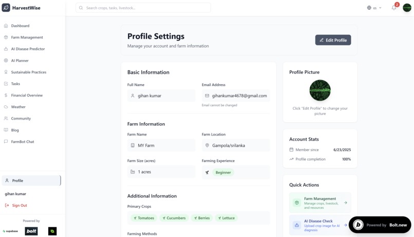 HarvestWise - Sustainable Farming Platform – screenshot 9