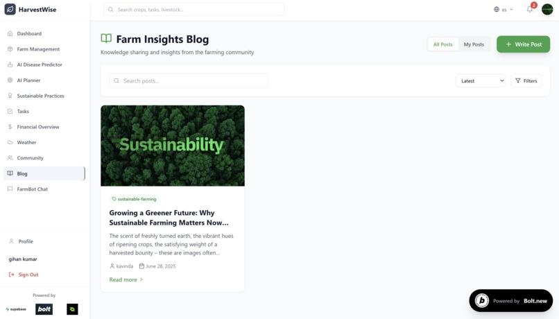 HarvestWise - Sustainable Farming Platform – screenshot 13