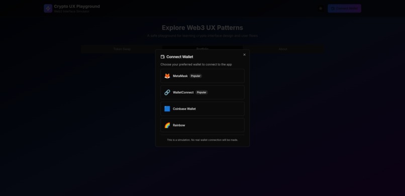 Crypto UX Playground – screenshot 3