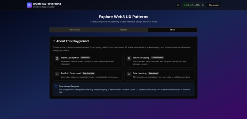 Crypto UX Playground – screenshot 7